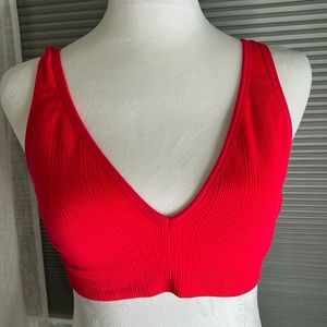 Pink Victoria secrets bralette bright red size medium